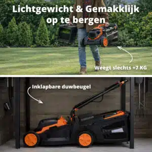 FlinQ Brushed Lawn Mover 20V - Afbeelding 8