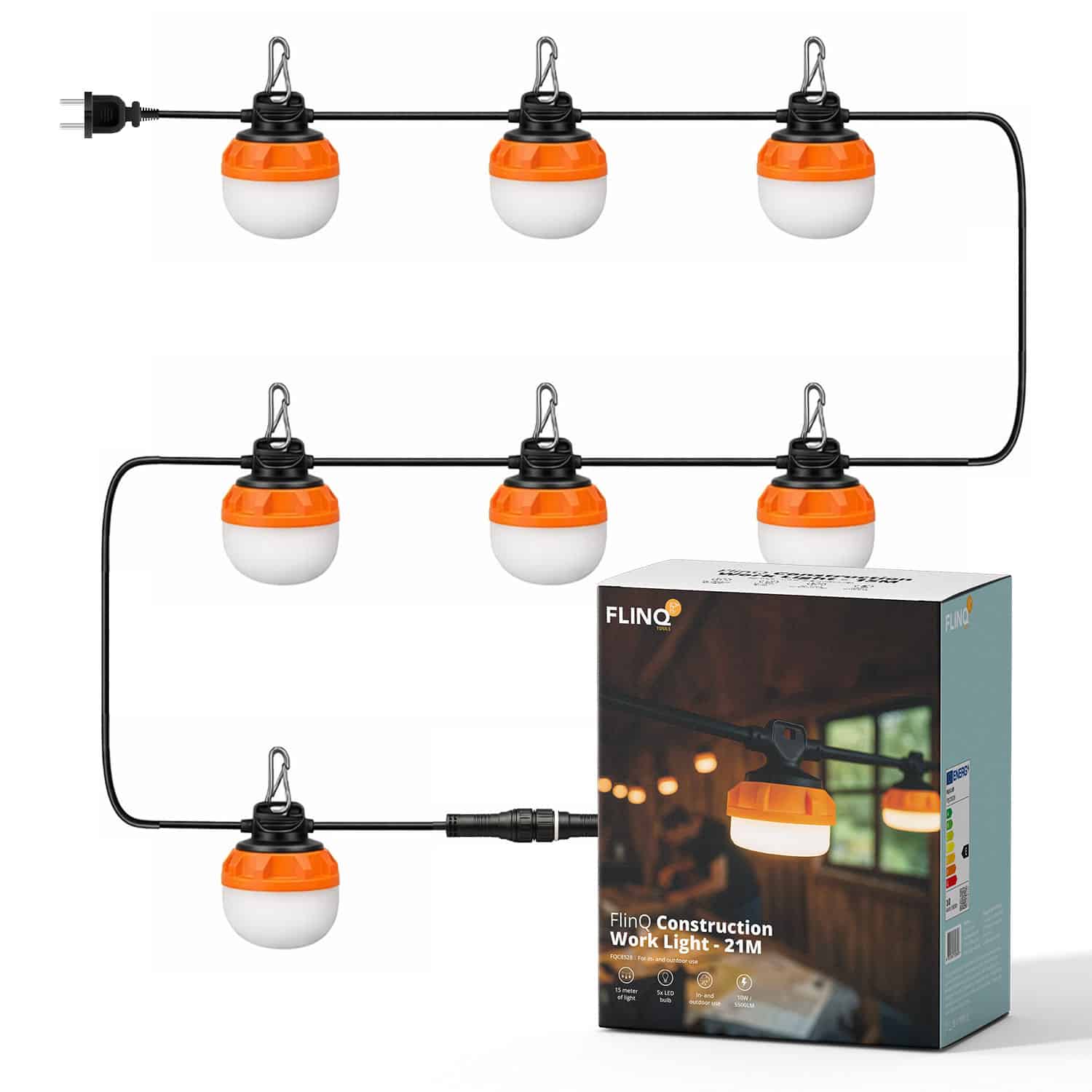 FlinQ - FlinQ LED Construction String Lights