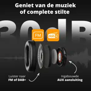 FlinQ  DAB+ / FM radio Earmuff - Afbeelding 3
