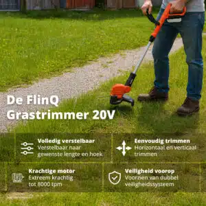 FlinQ Draadloze Grastrimmer 20V - Afbeelding 2