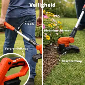 FlinQ Draadloze Grastrimmer 20V - Afbeelding 6