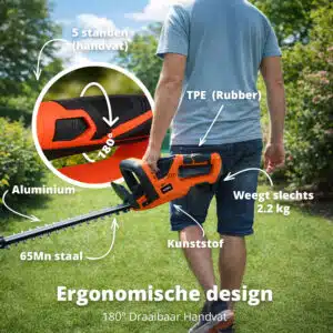 FlinQ Hedge Trimmer 50 cm 20V - Afbeelding 4