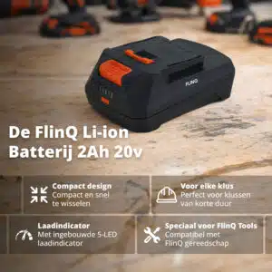 FlinQ Li-ion Battery 2Ah 20V - Afbeelding 2