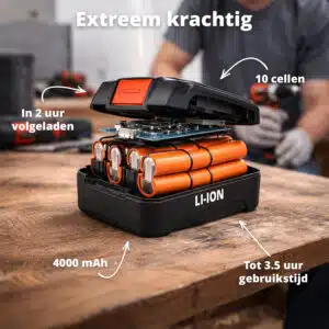 FlinQ Li-ion Battery 4Ah 20V - Afbeelding 3