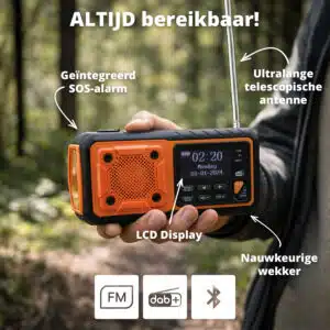 FlinQ FM Emergency Radio with DAB+ and Bluetooth - RescueWave - Afbeelding 5