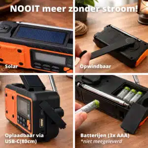 FlinQ FM Emergency Radio with DAB+ and Bluetooth - RescueWave - Afbeelding 6