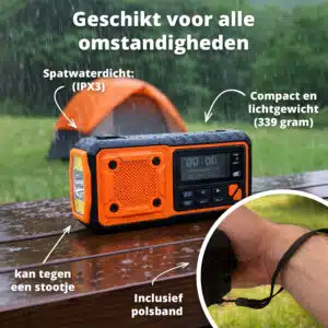 FlinQ FM Emergency Radio with DAB+ and Bluetooth - RescueWave - Afbeelding 8