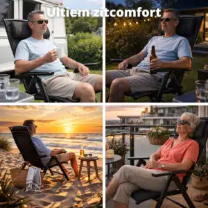 FlinQ Luma Verstelbare Aluminium Tuinstoelen - Afbeelding 7