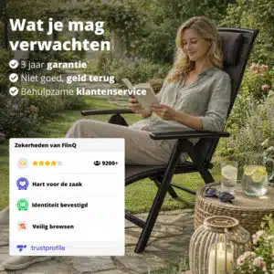 FlinQ Luma Verstelbare Aluminium Tuinstoelen - Afbeelding 8