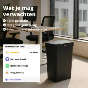 FlinQ Sensor Prullenbak Arvento 50L - Afbeelding 7
