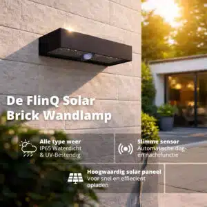FlinQ Solar Wandlamp Brick - Afbeelding 2