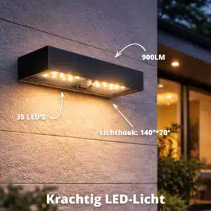 FlinQ Solar Wandlamp Brick - Afbeelding 3