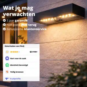 FlinQ Solar Wandlamp Brick - Afbeelding 8