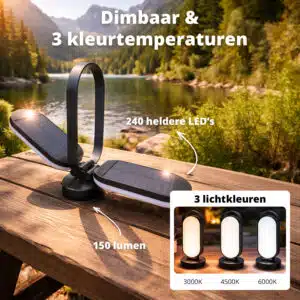 FlinQ Solar Camping Lantern PineGlow - Afbeelding 4