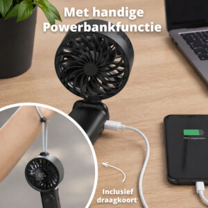 FlinQ Rechargeable Portable Fan - VoltAir - Afbeelding 4