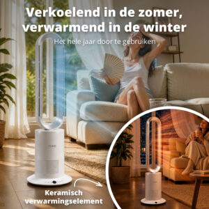 FlinQ Smart Indoor 2-in-1 ClimateTower - Afbeelding 3