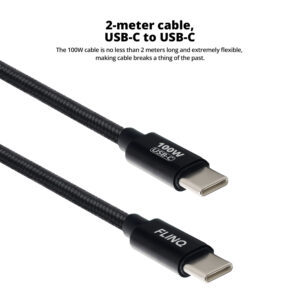 FlinQ 100W USB-C Charging Cables - 2-pack - Image 10