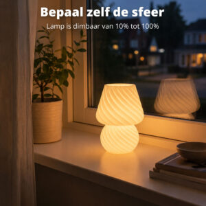 FlinQ Glas Design Lamp - Afbeelding 5