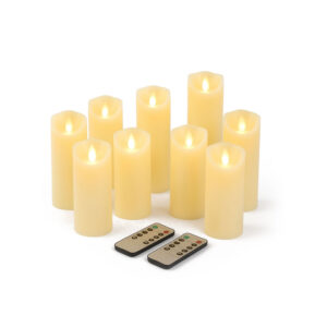 FlinQ LED Moving Flame Candles Harmony - 9-pack - Image 1