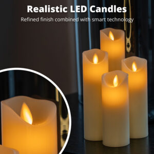 FlinQ LED Moving Flame Candles Harmony - 9-pack - Image 2