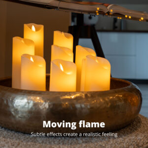 FlinQ LED Moving Flame Candles Harmony - 9-pack - Image 3