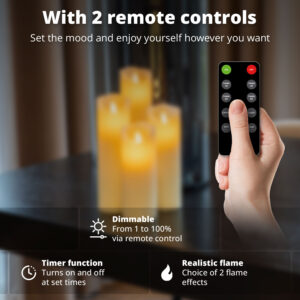 FlinQ LED Moving Flame Candles Harmony - 9-pack - Image 4