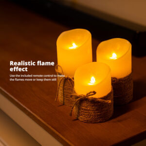FlinQ LED Moving Flame Candles - Rope - Image 4