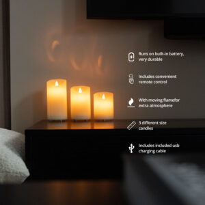 FlinQ Rechargeable Candle Set - Image 3