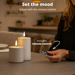 FlinQ Rechargeable LED Outdoor Candles with Moving Flame - Image 6