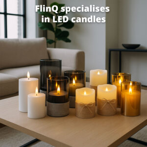 FlinQ Rechargeable LED Outdoor Candles with Moving Flame - Image 7