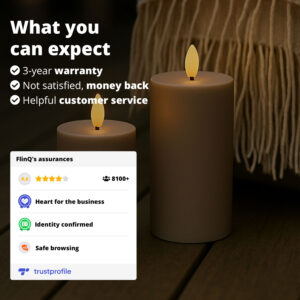 FlinQ Rechargeable LED Outdoor Candles with Moving Flame - Image 8