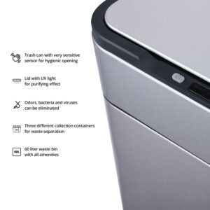 Second Chance FlinQ Pure Sensor Trash Can 60l - Image 3