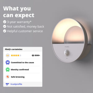 FlinQ Rechargeable Halo Wall Lamp - 3-pack - Image 9