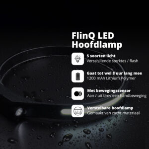 FlinQ Rechargeable LED Motion Sensor Headlamp - Image 3