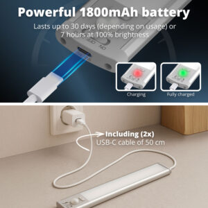 FlinQ Rechargeable LED Bar with Sensor MagniGlow - 2-pack - Image 4