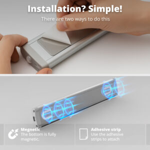 FlinQ Rechargeable LED Bar with Sensor MagniGlow - 2-pack - Image 5