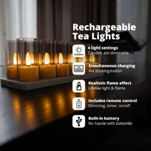 FlinQ Rechargeable Tealights - Image 2