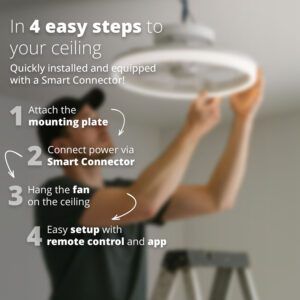 FlinQ Smart Ceiling Fan with Lighting AeroGlow - Image 4
