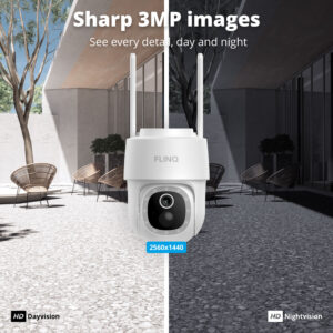 FlinQ Smart Solar Outdoor Security Camera Dome Guard - Image 3
