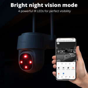 FlinQ Smart Solar Outdoor Security Camera Dome Guard - Image 4