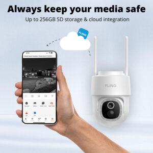 FlinQ Smart Solar Outdoor Security Camera Dome Guard - Image 9
