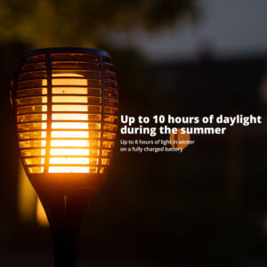 FlinQ Solar Garden Torch - 2-pack - Image 3
