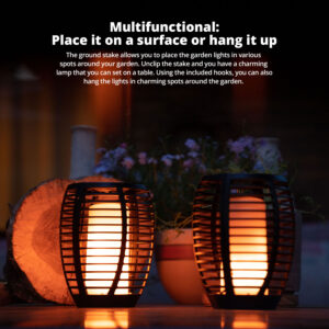 FlinQ Solar Garden Torch - 2-pack - Image 4