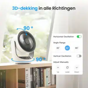 SwitchBot Slimme Circulatieventilator met Accu - Afbeelding 8