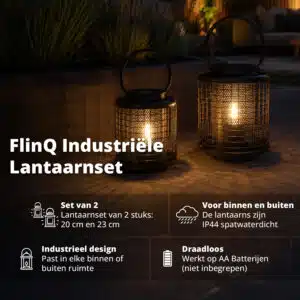 FlinQ Industrial Lantern Set - Image 2