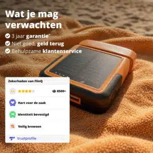 FlinQ Solar Emergency PD  2-in-1 Power Bank 10000mAh - Afbeelding 8