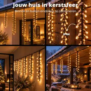 FlinQ LED Cluster Gordijnverlichting - Cascade - Afbeelding 6