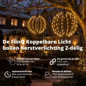 FlinQ In- and Outdoor connectable Lighting Balls Set
- Afbeelding 2