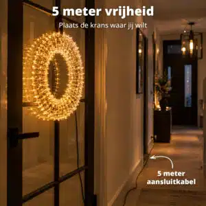 FlinQ Micro LED Wreath 50 cm - Afbeelding 11