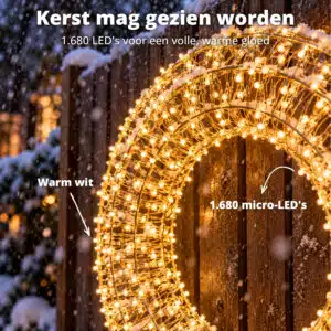 FlinQ Micro LED Wreath 50 cm - Afbeelding 3